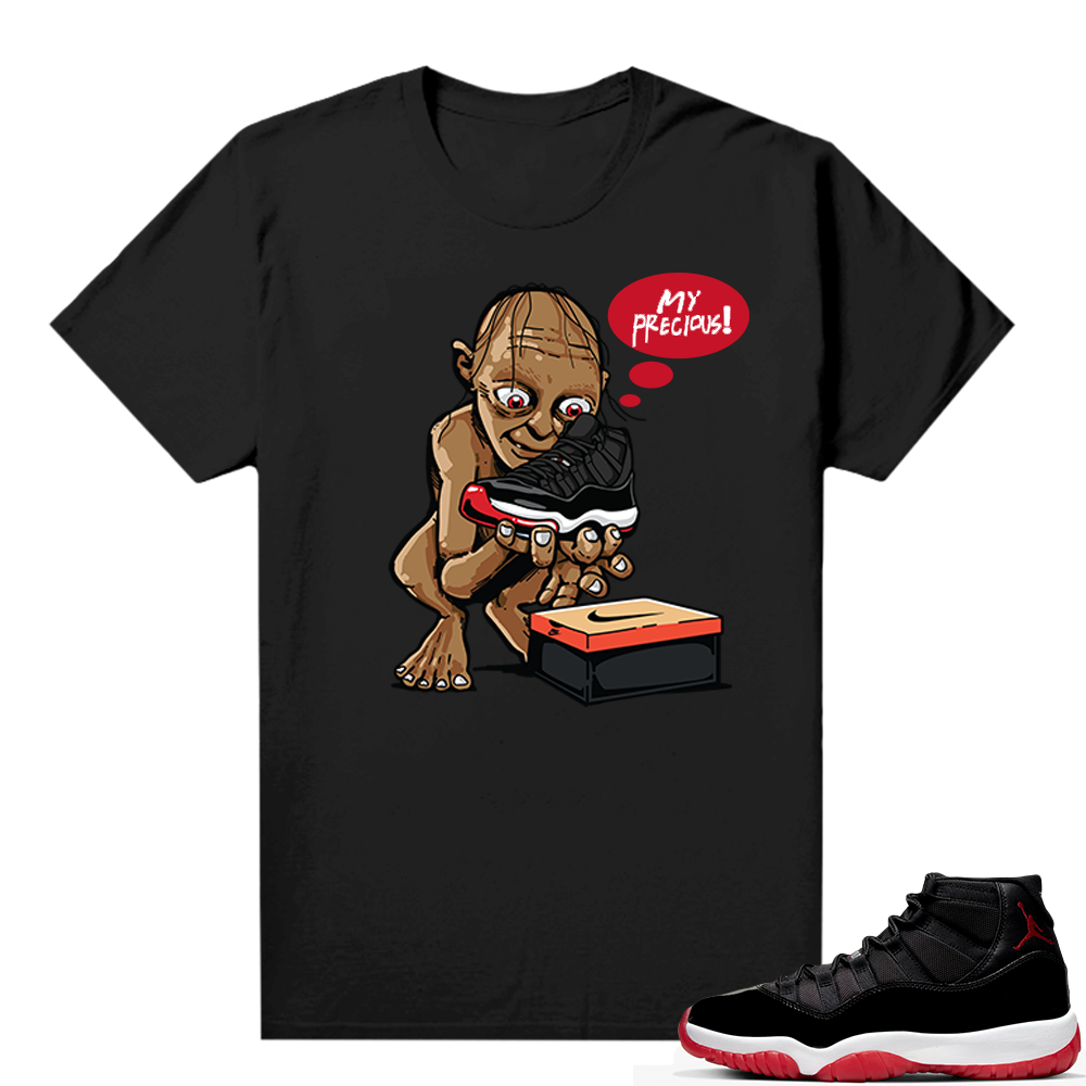 Jordan 11 Bred shirt black - My Precious