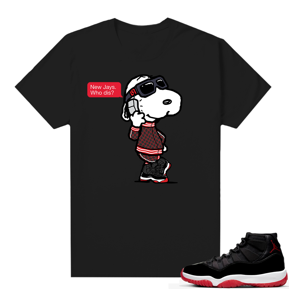 Jordan 11 Bred shirt black - New Jays