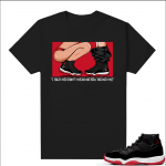 Jordan 11 Bred shirt black - No 350s