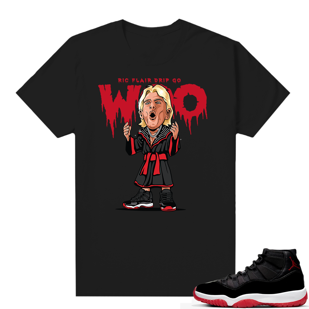 Jordan 11 Bred shirt black - Ric Flair Drip