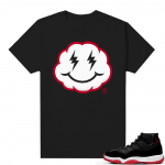 Jordan 11 Bred shirt black - Smiley Cloud