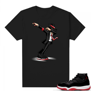 Jordan 11 Bred shirt black - Smooth Criminal