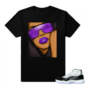 Jordan 11 Concord Aliyah tee | Black shirt