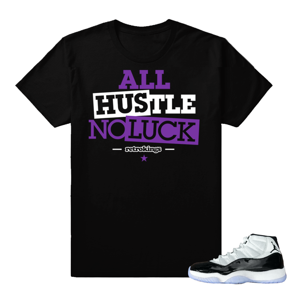 Jordan 11 Concord All Hustle shirt | Black shirt