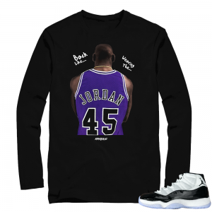 Jordan 11 Concord | Back Like | Black Long Sleeve shirt