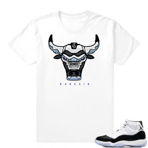 Concord 11 Jordan | Rare Air Bull | White shirt