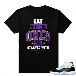 Jordan 11 Concord Eat Shirt | Black shirt