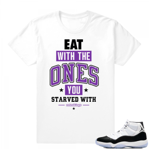 Concord 11 Jordan | EAT With | White shirt