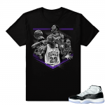 Jordan 11 Concord MJ tribute tee | Black shirt