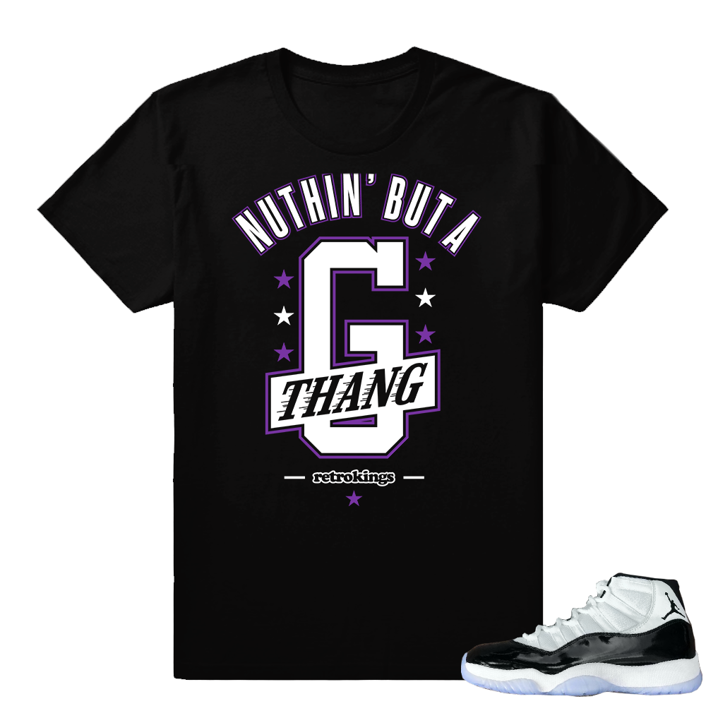 Jordan 11 Concord Match shirts | G Thang | Black shirt