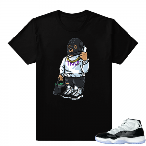 Jordan 11 Concord Trap Bear Shirt | Black shirt