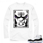 Jordan 11 Concord | Bull Face | White Long Sleeve shirt