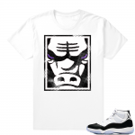 Concord 11 Jordan | Bull Face | White shirt