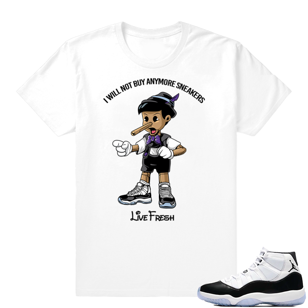 Concord 11 Jordan | Sneakerhead Pinocchio | White shirt