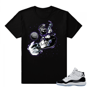 Jordan 11 Concord shirt Martian Rocket | Black shirt