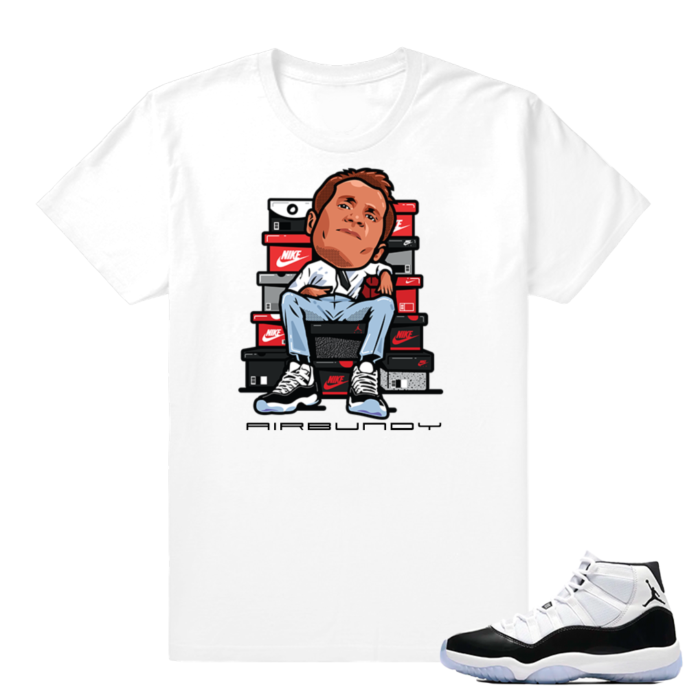 Concord 11 Jordan | Air Bundy | White shirt