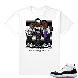 Concord 11 Jordan | Everybody Eats B | White shirt