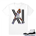 Concord 11 Jordan | MJ Dunk | White shirt