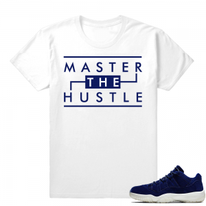 Jordan 11 Jeter lows shirt  Master the Hustle  White tee