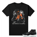 Jordan 11 Jubilee Match Sneaker Tees Shirts - Black - Big Money Talking