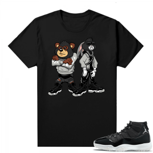 Jordan 11 Jubilee Match Sneaker Tees Shirts - Black - Big Steppas