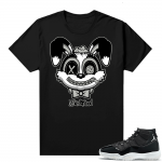 Jordan 11 Jubilee Match Sneaker Tees Shirts - Black - Bunny