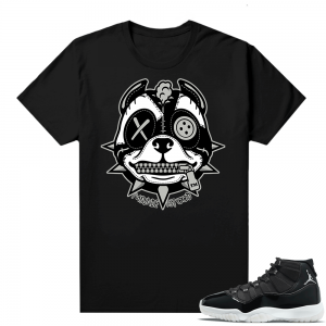 Jordan 11 Jubilee Match Sneaker Tees Shirts - Black - Pitbull Puppy