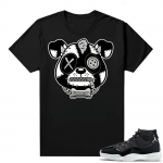 Jordan 11 Jubilee Match Sneaker Tees Shirts - Black - Puppy