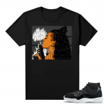 Jordan 11 Jubilee Match Sneaker Tees Shirts - Black - Sole Heat