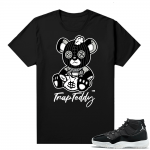 Jordan 11 Jubilee Match Sneaker Tees Shirts - Black - Trap Teddy