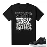 Jordan 11 Jubilee Match Sneaker Tees Shirts - Black - Two Trey Gang