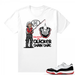 Jordan 11 Low Concord Bred matching shirt - White - Almost Got Em