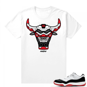 Jordan 11 Low Concord Bred shirt - White - Rare Air Bull