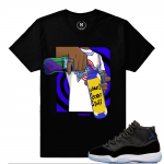 Match Jordan 11 Space Jam | Dirty Sprite Space Jam | Black T shirt