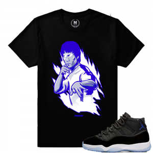 Match Jordan 11 Space Jam | Fury | Black T shirt