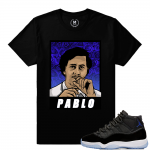 Match Jordan 11 Space Jam | I feel Like Pablo | Black T shirt