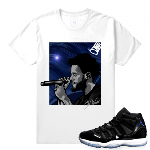 Match Jordan 11 Space Jam | Cole World | White T shirt