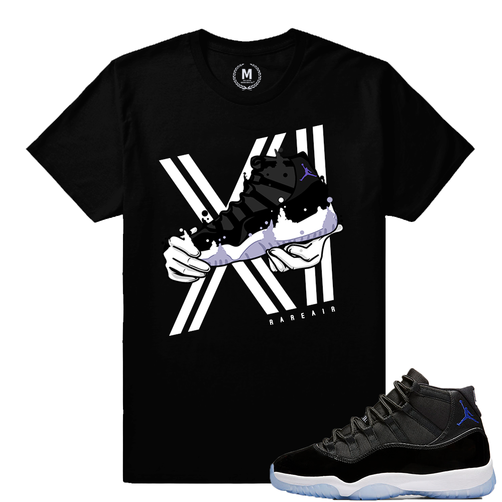 Match Jordan 11 Space Jam 2016 | Anti Gravity | Black T shirt