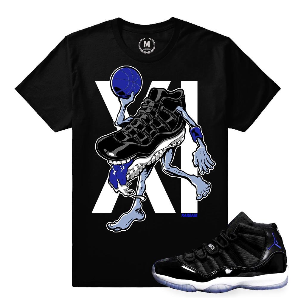 Match Jordan 11 Space Jam | Rare Air 11s | Black T shirt