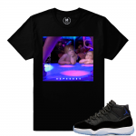 Match Jordan 11 Space Jam 2016 | Dxpe Angels | Black T shirt