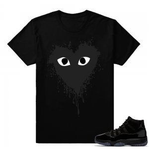 Jordan 11 match shirt  Garcons Drip  Black tee