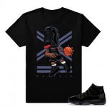 Jordan 11 ing shirts  Sneakerhead 11s Black tee