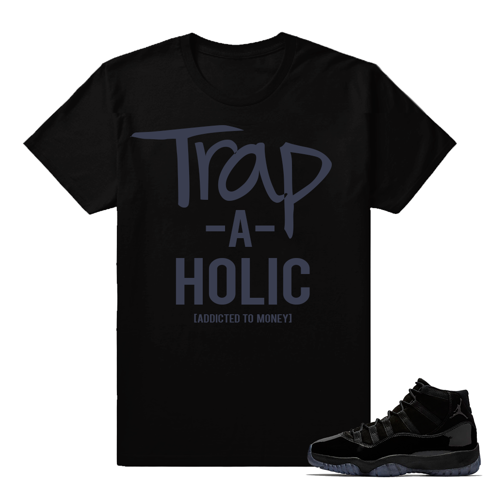 Jordan 11 t shirt for Cap and Gown 11  Trapaholic  Black tee