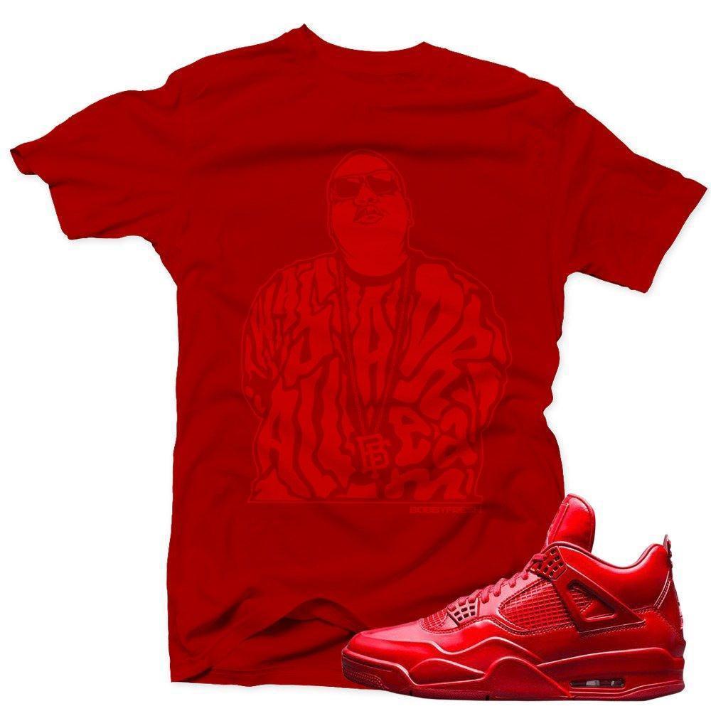 Jordan 11lab4 Red shirts to match 'All a Dream' White Sneaker Tees shirt