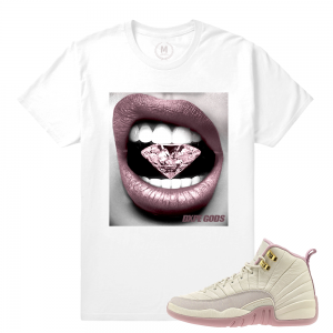 Match GS Plum 12s Jordan Retro | Diamond Lips | White T shirt