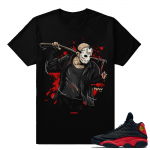 Bred 13s - Jason x Bred 13 Sneaker Tee Shirt - Black