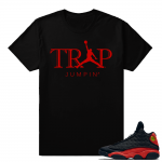 Jordan 13 Bred  'Trap Jumpin' T shirt - Black