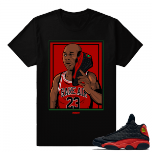 Jordan 13 Bred ing MJ Bred Calling T shirt - Black