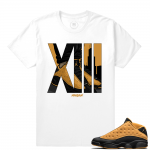 Match Air Jordan 13 Chutney | Rare Air 13 | White T shirt