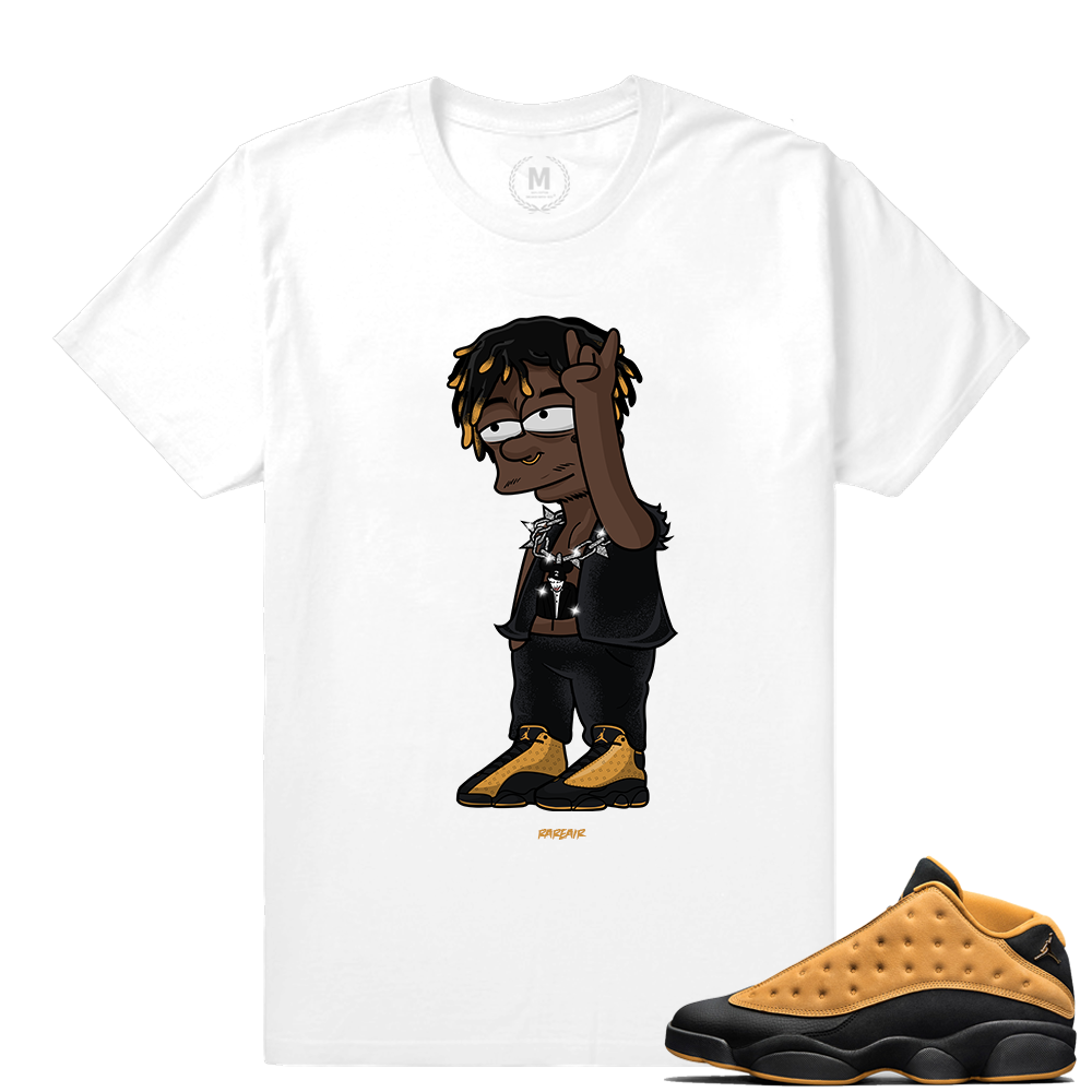 Match Air Jordan 13 Chutney | Lil Uzi Vert Rockstar | White T shirt